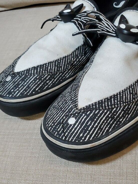 Vans Men’s Black & White Patterned Slip-On Loafers Size 11 main image 12